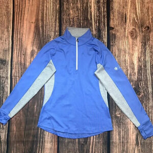 FootJoy Women's Half-Zip Golf Pullover Jacket Blue Size Small Long‎ Sleeve